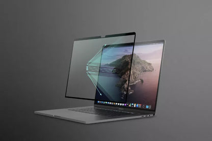 Moshi iVisor XT - Ekrano apsauga, skirta MacBook Air 13.6" M3 (2024) / M2 (2022) (juodas rėmelis)
