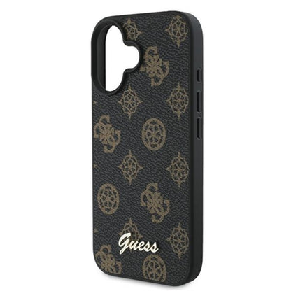 Guess Peony Script MagSafe – „iPhone 16 Plus“ dėklas (juodas)