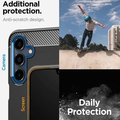 Spigen Rugged Armor – Dėklas, skirtas „Samsung Galaxy A16 4G/5G“ (matinė juoda)
