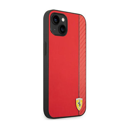 Ferrari Carbon – „iPhone 14 Plus“ dėklas (raudonas)