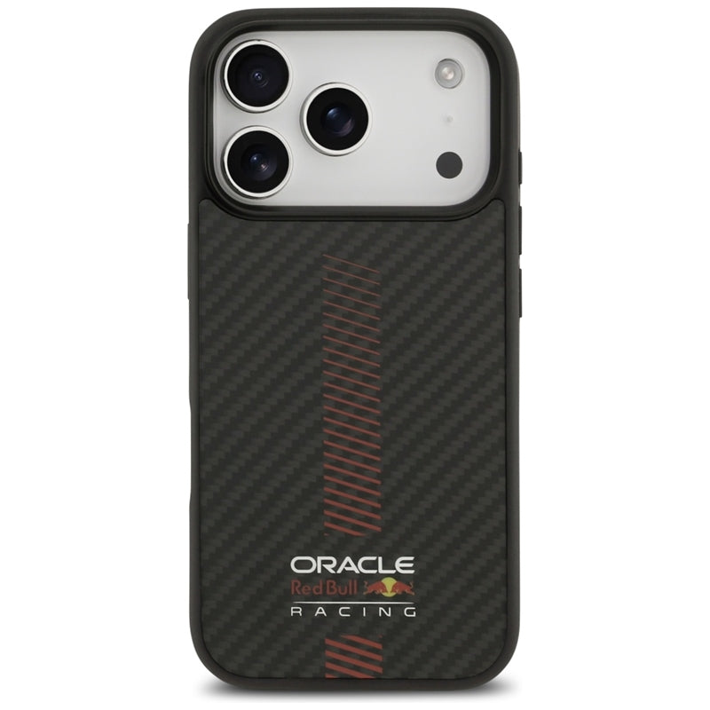 Red Bull Kevlar Powerbar MagSafe - iPhone 17 Pro dėklas (juodas)