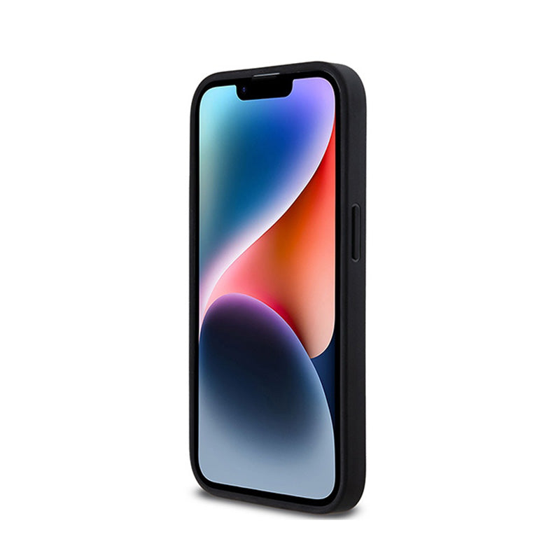 DKNY odos languotas vienspalvis raštas ir spausdintos juostelės – „iPhone 14 Pro“ dėklas (juodas)