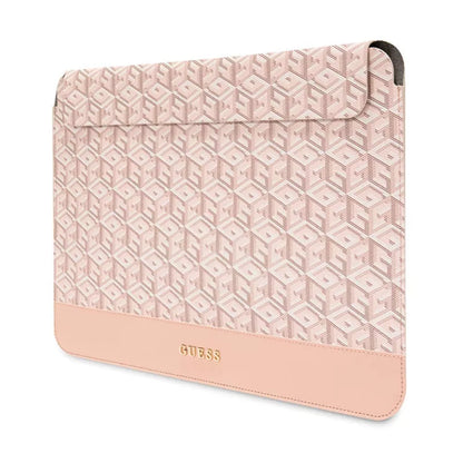 Guess GCube Stripes nešiojamojo kompiuterio dėklas - 14" nešiojamojo kompiuterio dėklas (rožinis)