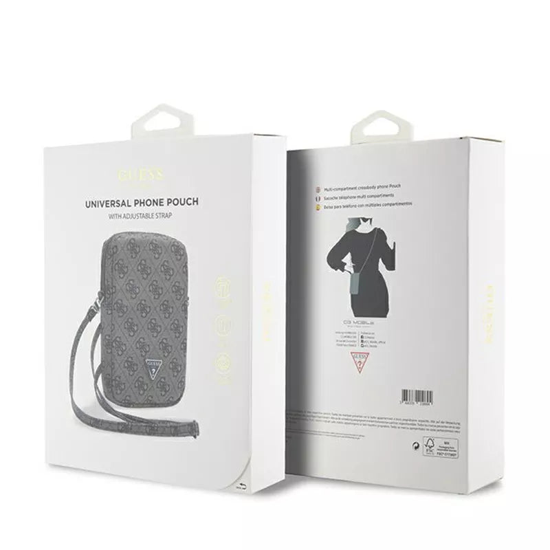 Guess Zip 4G Triangle - Telefono rankinė (ruda)