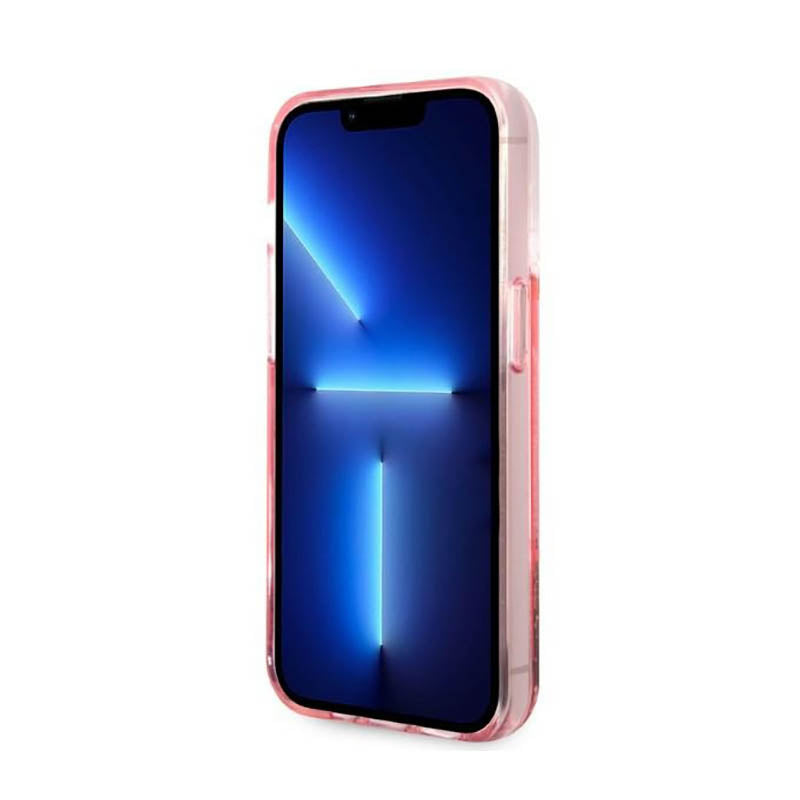 Karl Lagerfeld Liquid Glitter Big Logo dėklas – dėklas iPhone 14 Pro (rožinis)