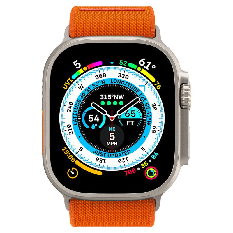 Spigen Fit Lite Ultra – dirželis, skirtas Apple Watch 42/44/45/49 mm (oranžinė)