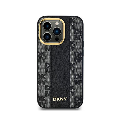 DKNY odinis languotas "MagSafe" dėklas su "iPhone 13 Pro Max" (juodas)