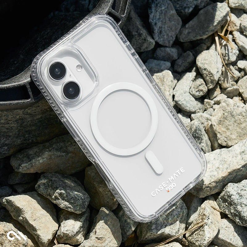 Case-Mate Tough D3O MagSafe – dėklas, skirtas „iPhone 16 Plus“ (skaidrus)