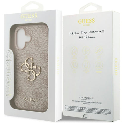 Guess 4G Big Logo dėklas iPhone 17 (rožinis)