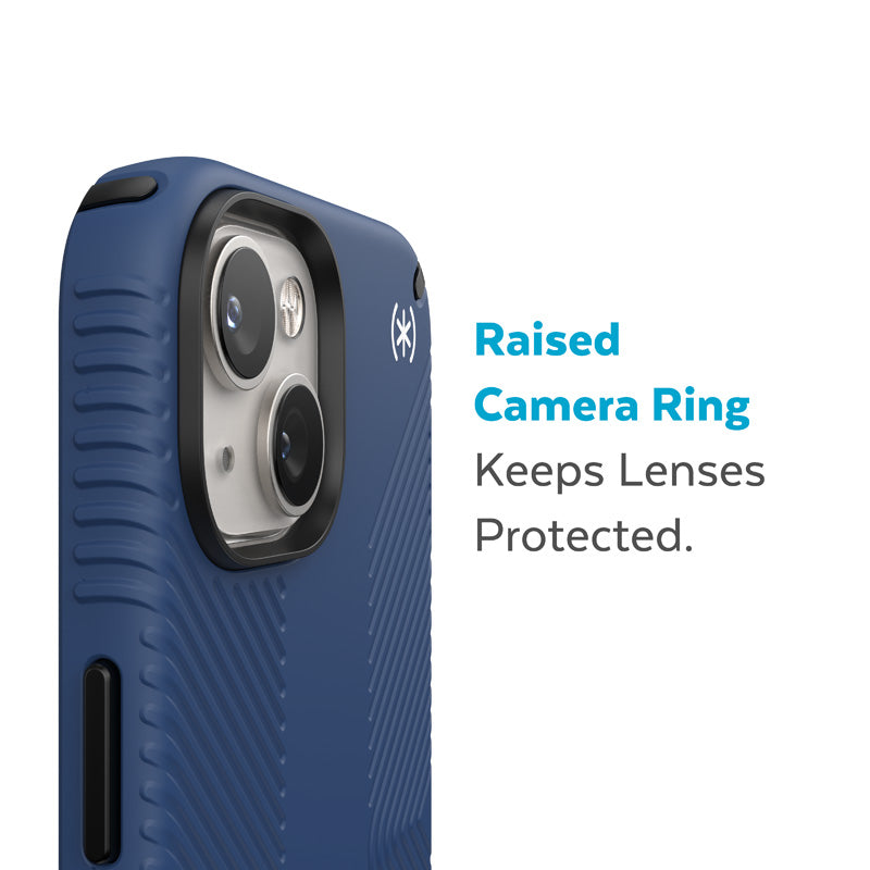 Speck Presidio2 Grip Magsafe dėklas – iPhone 15 Plus / iPhone 14 Plus (Coastal Blue / Black / White)