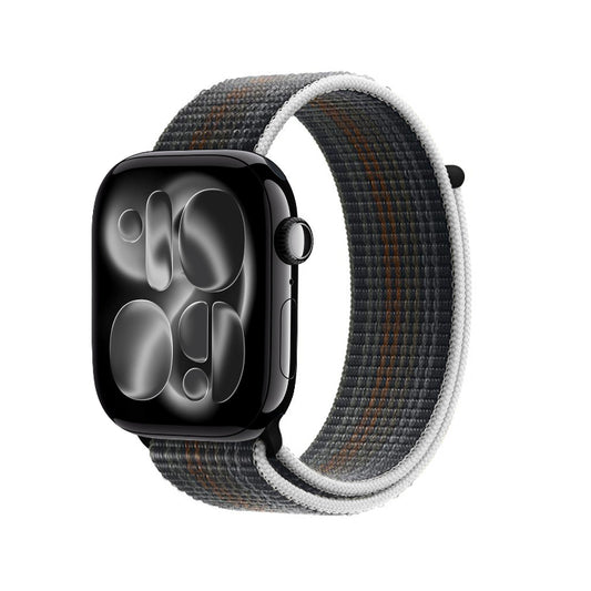Crong Nailono sportinis dirželis, skirtas Apple Watch 44/45/46/49 mm (Midnight Run)