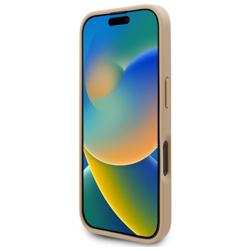 Karl Lagerfeld Hot Stamp MagSafe - "iPhone 16" dėklas (smėlio spalvos)