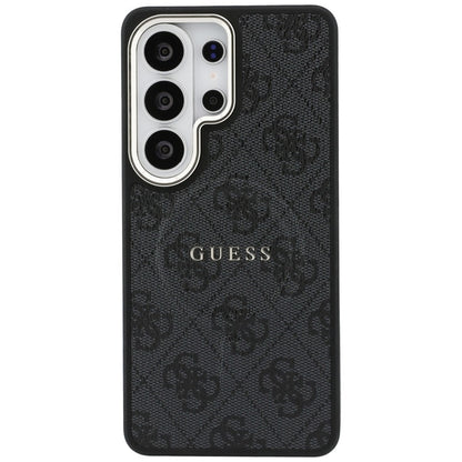 Guess 4G Reljefinis Žiedas MagSafe - Dėklas Samsung Galaxy S26 Ultra (Juodas)