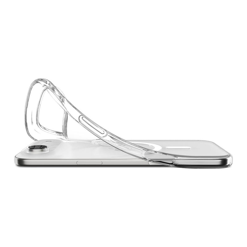 Spigen Liquid Crystal Mag MagSafe - Dėklas iPhone Air (Skaidrus/Baltas)