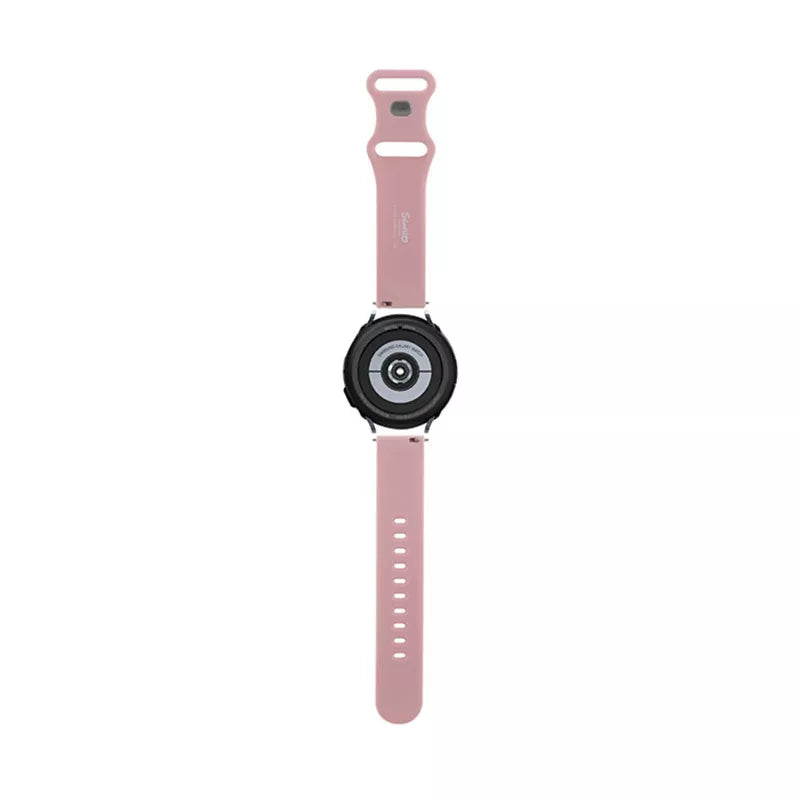 Hello Kitty Silikonas Kitty Galvutė - Universalus 20 mm išmaniojo laikrodžio dirželis (rožinis)