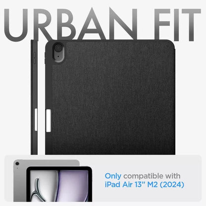 Spigen Urban Fit - dėklas, skirtas iPad Air 13" M3 (2025) / M2 (2024) (juodas)