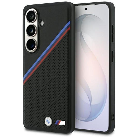BMW tricolor metalo logotipo MagSafe dėklas Samsung Galaxy S26 (juodas)