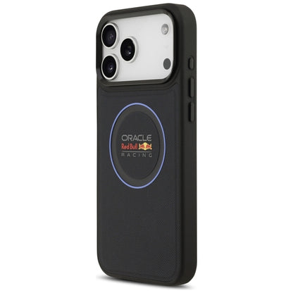 Red Bull Mėlynas tinklinis žiedas ir metaliniai mygtukai MagSafe – iPhone 17 Pro Max dėklas (Tamsiai mėlynas)