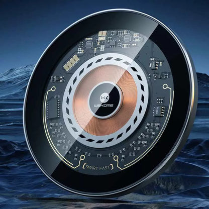 WEKOME WP-U164 serija "Vanguard" - Qi 15W belaidis indukcinis įkroviklis (Juoda)