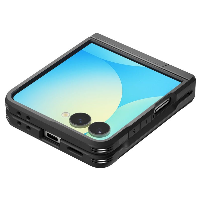 Spigen Tough Armor Pro Mag MagSafe – dėklas, skirtas Samsung Galaxy Z Flip 7 (juodas)