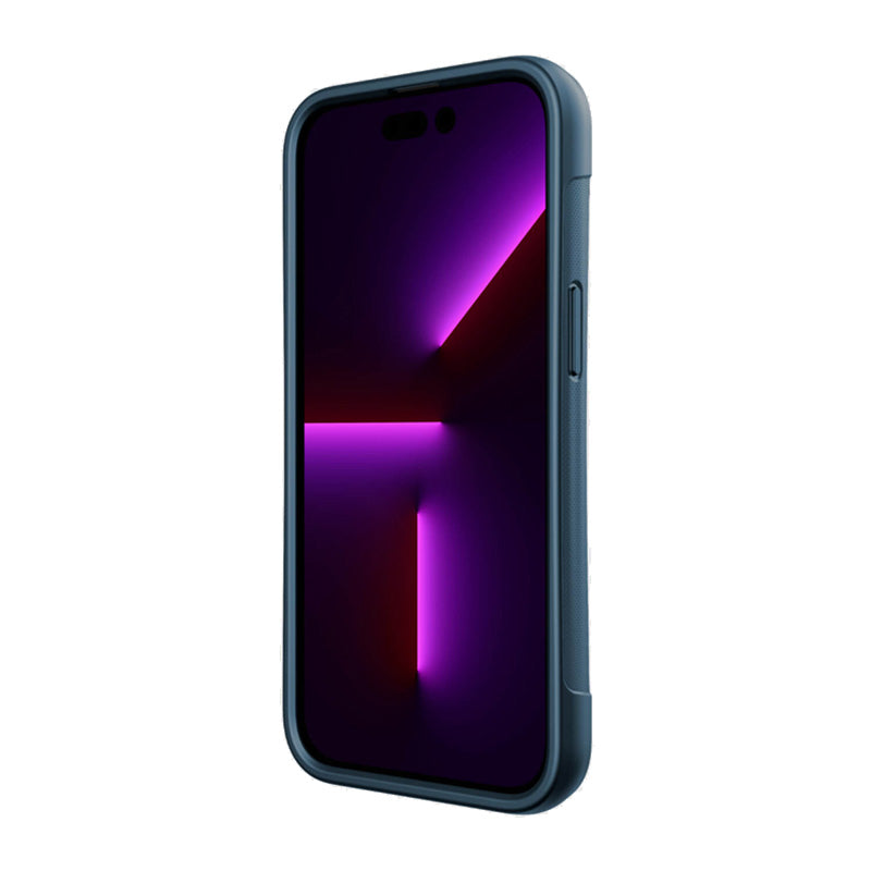 X-Doria Raptic Clutch – biologiškai skaidomas dėklas, skirtas „iPhone 14 Pro“ (patikrintas 3 m kritimas) (mėlynas)