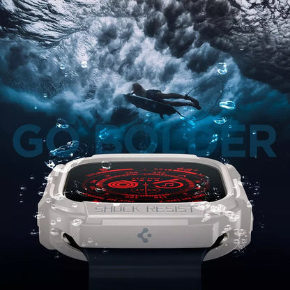 Spigen Rugged Armor - dėklas, skirtas Apple Watch Ultra 1/2 49 mm (smėlio spalvos)