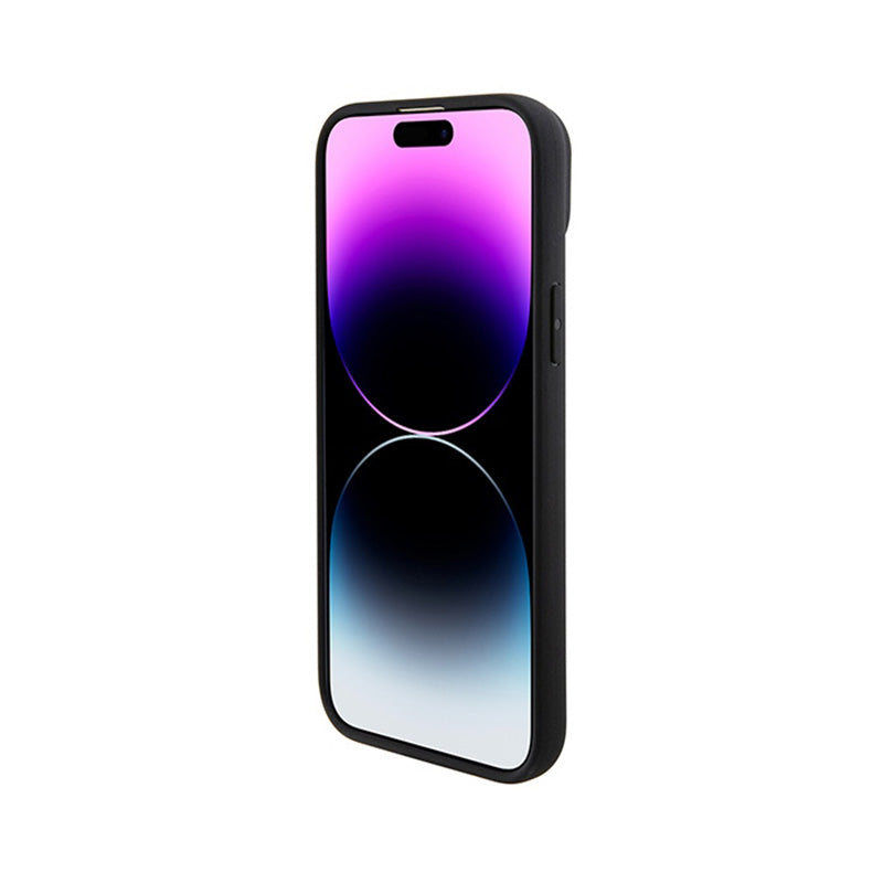 BMW od karšinės odos karšto spaudimo MagSafe – „iPhone 15“ dėklas (juodas)