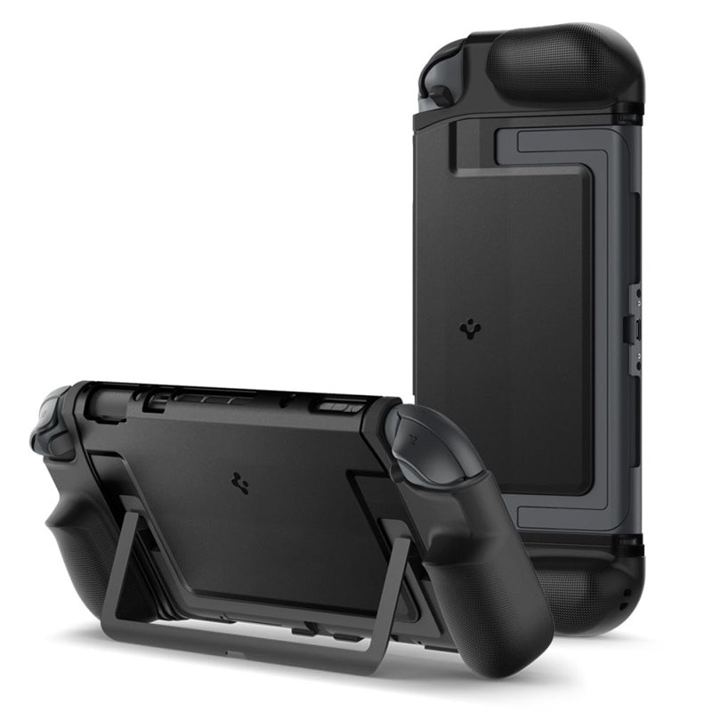 Spigen Dual Grip – dėklas, skirtas Nintendo Switch 2 (juoda)