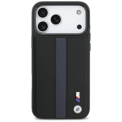 BMW M perforuotos juostelės logotipas MagSafe - iPhone 17 Pro Max dėklas (mėlynas)