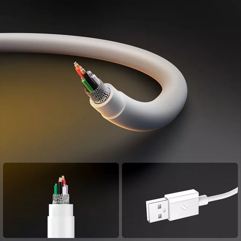 Spigen EB6020AC Essential – USB-A į USB-C kabelis PD 60W 2m (Baltas)