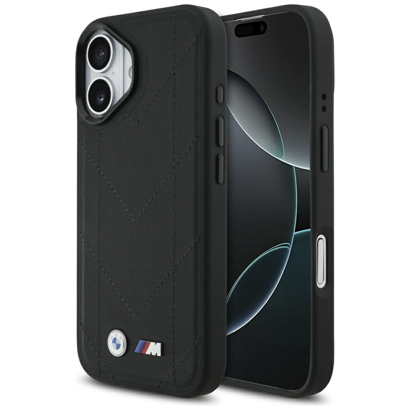 BMW M Dyjuotas logotipas MagSafe - iPhone 17 dėklas (juodas)