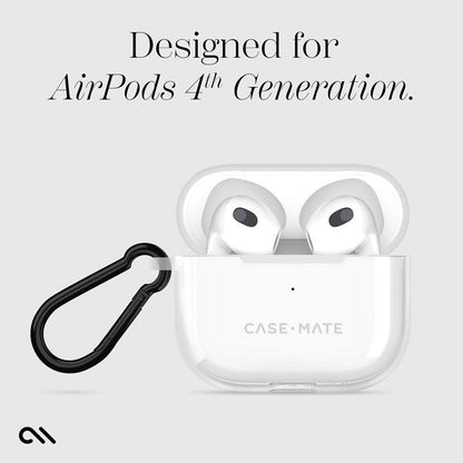 Case-Mate Tough dėklas – „AirPods 4“ dėklas (skaidrus)
