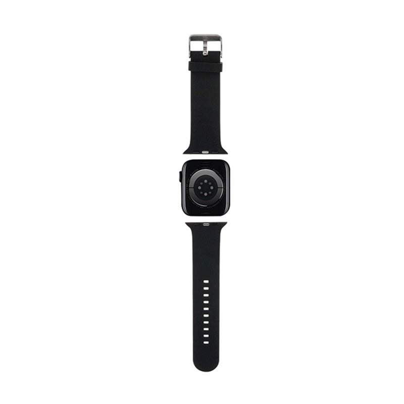 Karl Lagerfeld 3D Rubber Karl & Choupette Heads NFT – dirželis Apple Watch 42/44/45/49 mm (juodas)