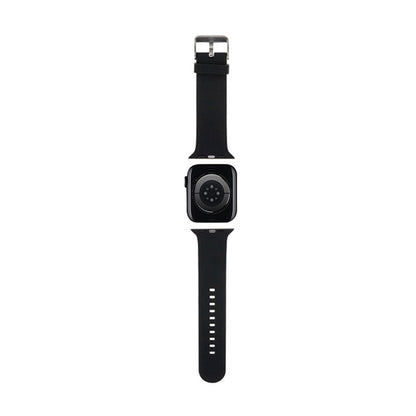 Karl Lagerfeld 3D Rubber Karl & Choupette Heads NFT – dirželis Apple Watch 42/44/45/49 mm (juodas)