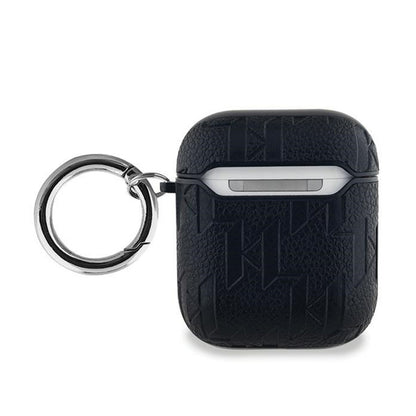 Karl Lagerfeld Monogram Choupette Head – AirPods 1/2 kartelė (juoda)