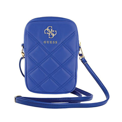 Guess Zip Quilted 4G - telefono dėklas (mėlynas)