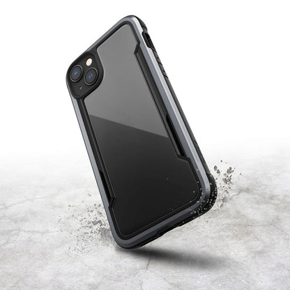 X-Doria Raptic Shield – aliumininis dėklas, skirtas iPhone 14 Plus (išbandytas numetus iš 3 m aukščio) (juodas)