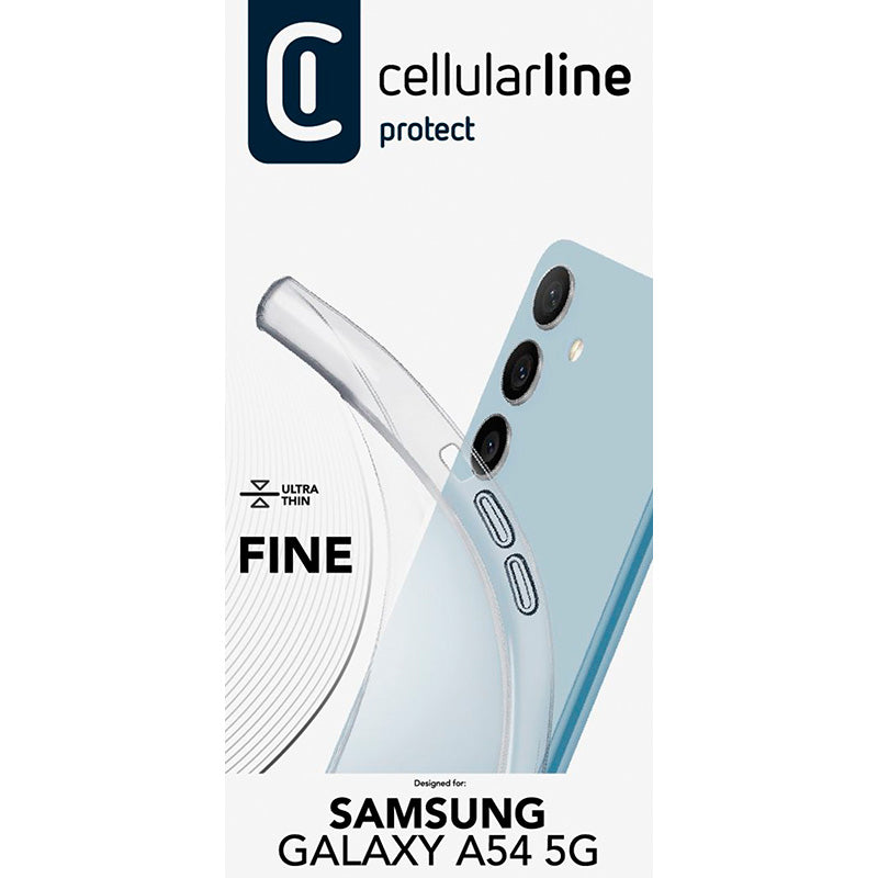 Cellularline Fine – Samsung Galaxy A54 5G dėklas (permatomas)