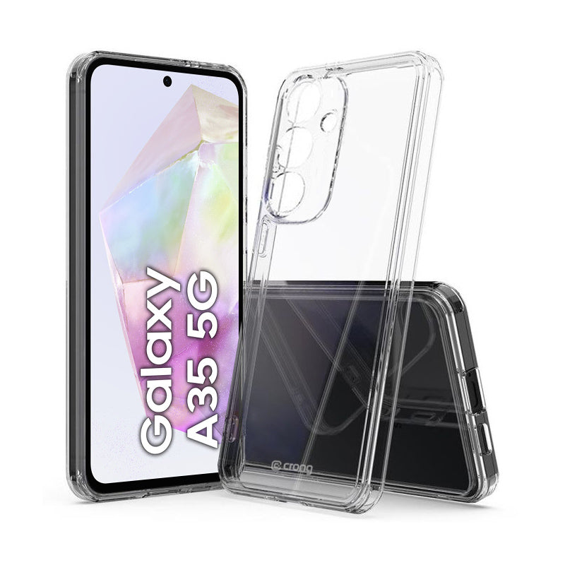 Crong Crystal Shield dėklas - dangtelis, skirtas Samsung Galaxy A35 5G (skaidrus)
