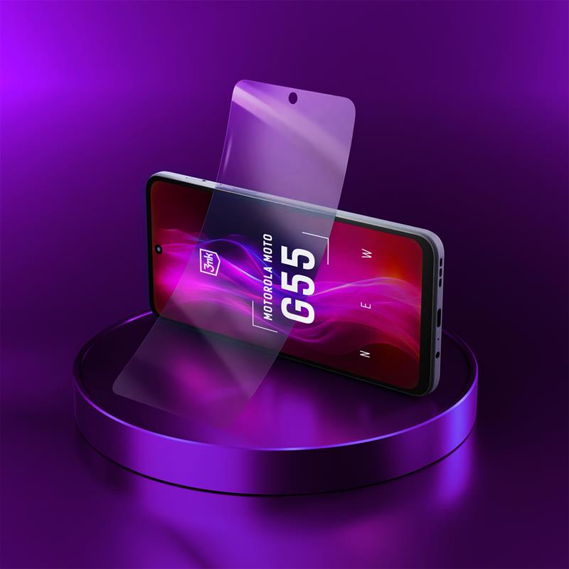 3mk FlexibleGlass - Hibridinis stiklas skirtas Motorola Moto G55 5G