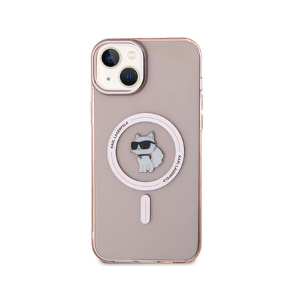 Karl Lagerfeld IML Choupette MagSafe – Dėklas, skirtas „iPhone 15 Plus“ (rožinis)