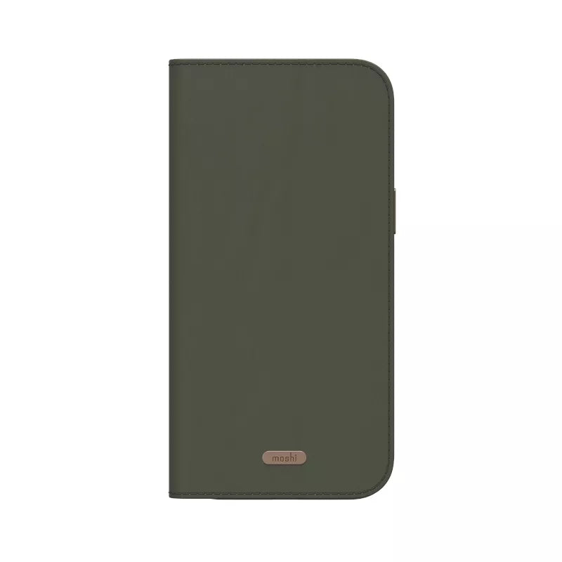 Moshi Overture MagSafe - Odinė 3-in-1 atverčiama dėklas iPhone 17 Pro Max (Smaragdo žalia)