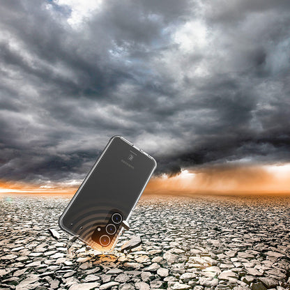 Cellularline Tetra Force Strong Guard – Samsung Galaxy S24 dėklas su MICROBAN danga (permatomas)