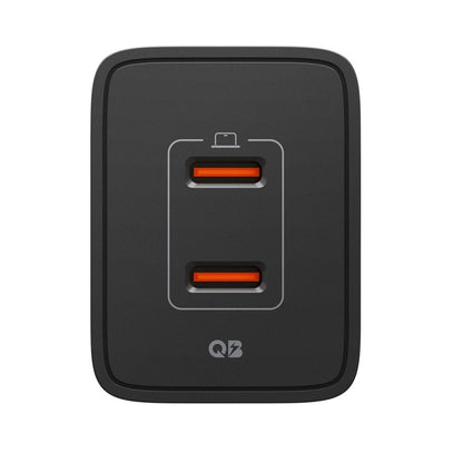 Spigen Essential EE472EU GaN Pro - Sieninis įkroviklis 2x USB-C 47W (Juodas)