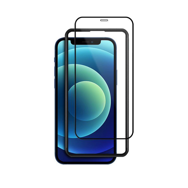 Crong Antibakterinis 3D Armor Glass – 9H grūdintas stiklas visam iPhone 12 Mini ekranui + montavimo rėmelis