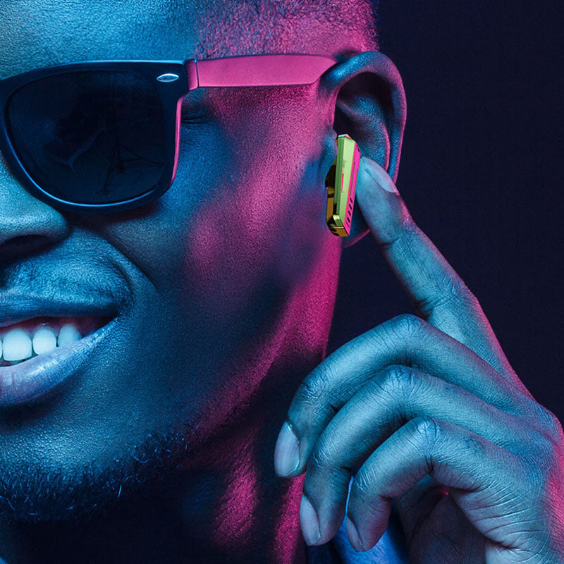 WEKOME VB05 Vanguard Series – Bluetooth V5.3 TWS belaidės ausinės su įkrovimo dėklu (žalia)