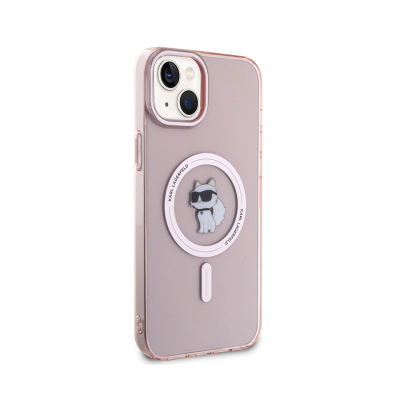 Karl Lagerfeld IML Choupette MagSafe – Dėklas, skirtas „iPhone 15 Plus“ (rožinis)