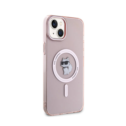 Karl Lagerfeld IML Choupette MagSafe – Dėklas, skirtas „iPhone 15 Plus“ (rožinis)