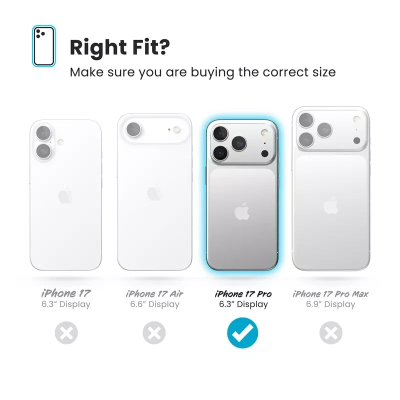 Speck Presidio Perfect-Clear - Dėklas iPhone 17 Pro (Skaidrus)