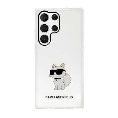 Karl Lagerfeld IML NFT Choupette - dėklas Samsung Galaxy S23 Ultra (skaidrus)